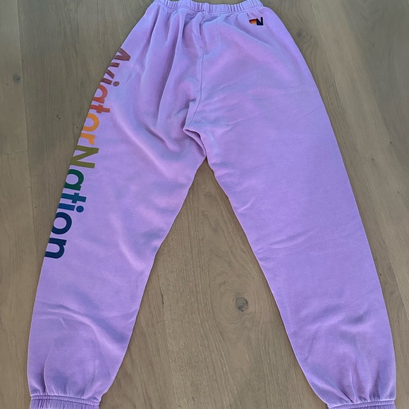 Aviator Nation Lilac Small Lilac Sweatpants - Picture 2 of 2